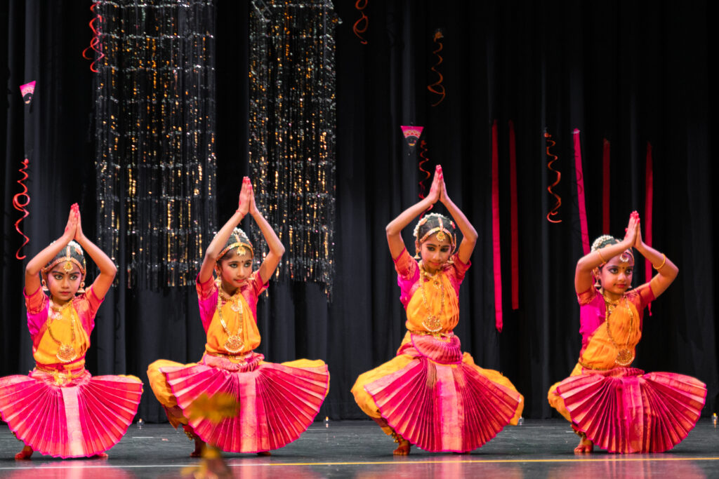 Students on stage during ICA diwali